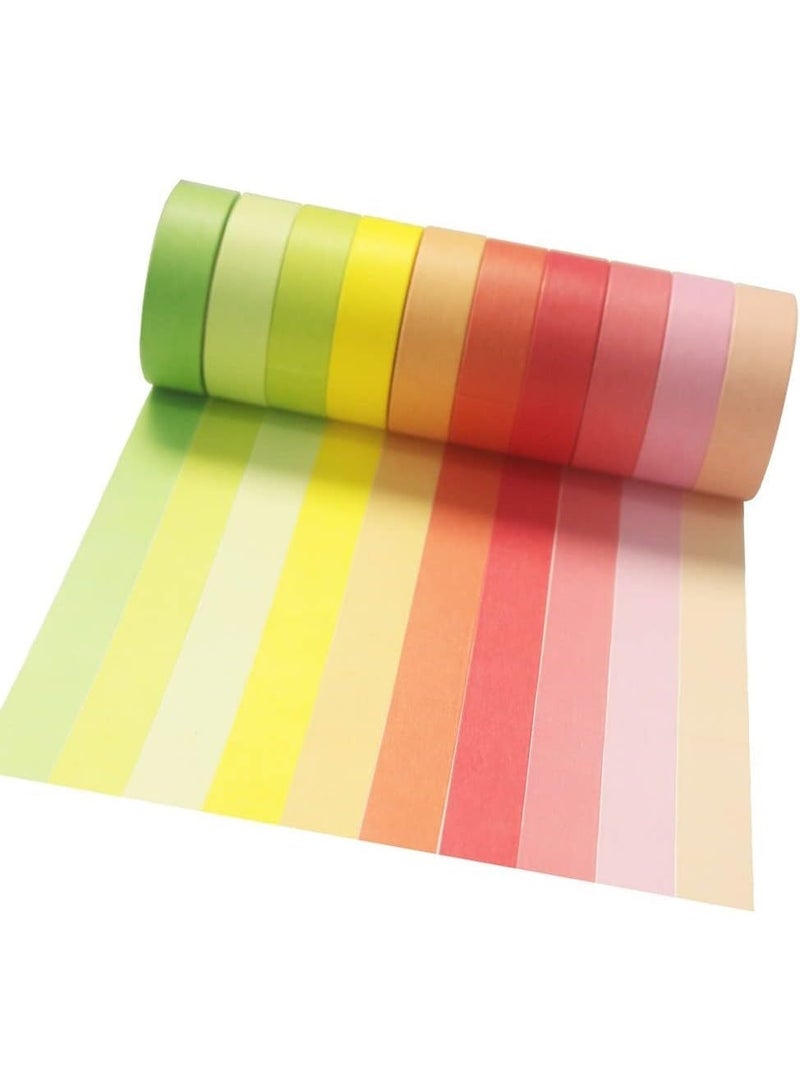 ChicAbode 20 لفة متعددة الألوان ورقة الشريط مجموعة - 15 ملم واسعة ديكور اخفاء الشريط ، سجل ، ألبوم الصور ، والجدول الزمني ، ديي ، هدية التفاف . - Image 5